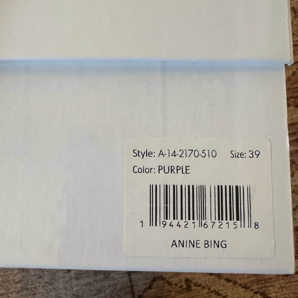 NIB Anine Bing Invisible Sandals in Violet, Size 39 - Picture 4 of 7